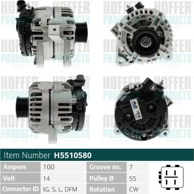 Hoffer H5510580 - Ģenerators adetalas.lv