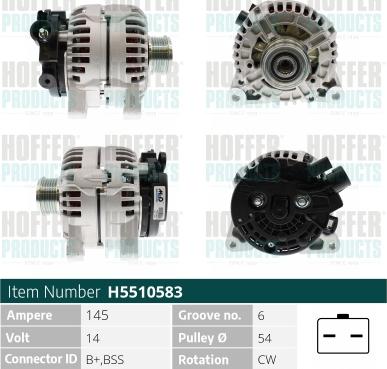 Hoffer H5510583 - Ģenerators adetalas.lv