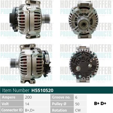 Hoffer H5510520 - Ģenerators adetalas.lv