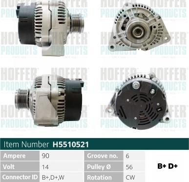 Hoffer H5510521 - Ģenerators adetalas.lv