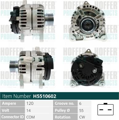 Hoffer H5510602 - Ģenerators adetalas.lv