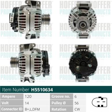 Hoffer H5510634 - Ģenerators adetalas.lv