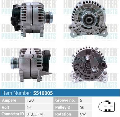 Hoffer H5510005 - Ģenerators adetalas.lv