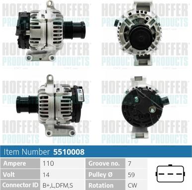 Hoffer H5510008 - Ģenerators adetalas.lv