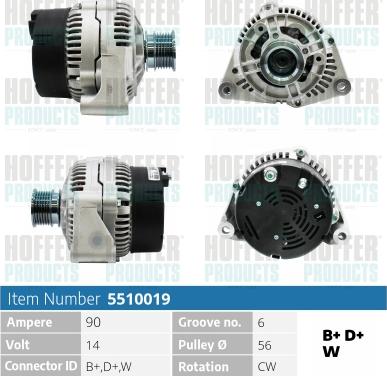 Hoffer H5510019 - Ģenerators adetalas.lv