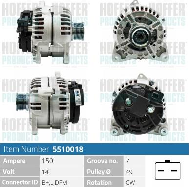 Hoffer H5510018 - Ģenerators adetalas.lv