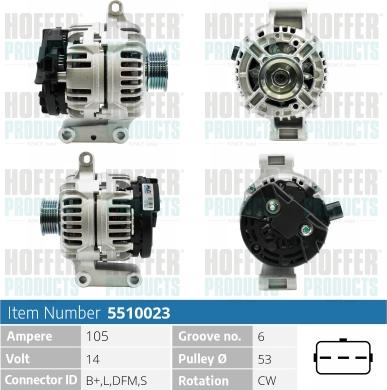 Hoffer H5510023 - Ģenerators adetalas.lv