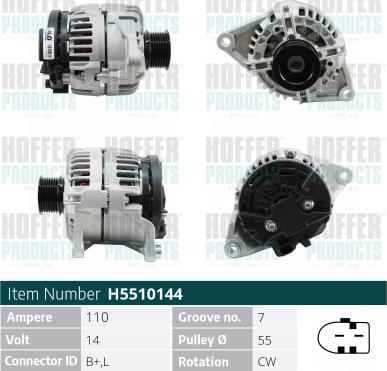 Hoffer H5510144 - Ģenerators adetalas.lv