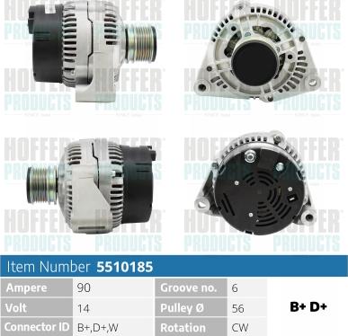 Hoffer H5510185 - Ģenerators adetalas.lv