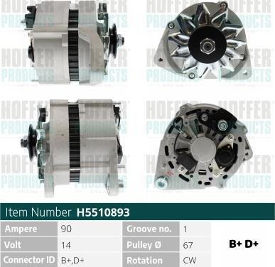 Hoffer H5510893 - Ģenerators adetalas.lv