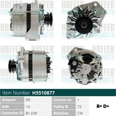 Hoffer H5510877 - Ģenerators adetalas.lv