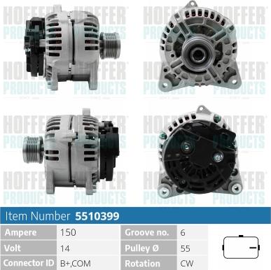 Hoffer H5510399 - Ģenerators adetalas.lv