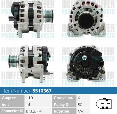 Hoffer H5510367 - Ģenerators adetalas.lv