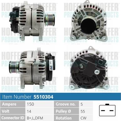 Hoffer H5510304 - Ģenerators adetalas.lv