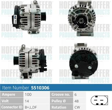 Hoffer H5510306 - Ģenerators adetalas.lv