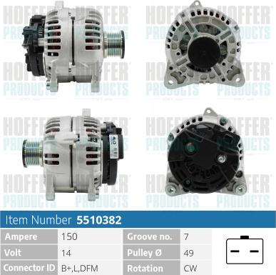 Hoffer H5510382 - Ģenerators adetalas.lv