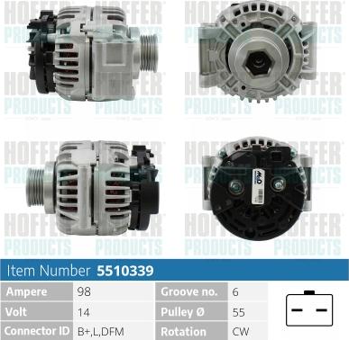 Hoffer H5510339 - Ģenerators adetalas.lv