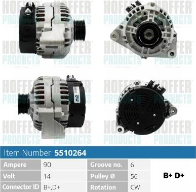 Hoffer H5510264 - Ģenerators adetalas.lv