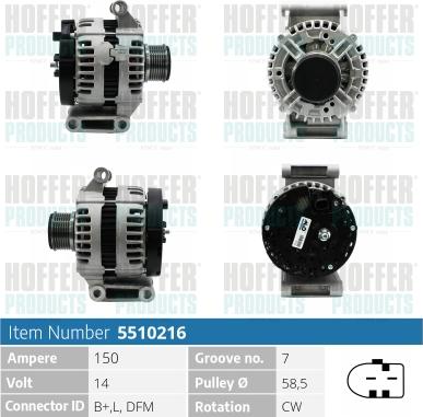 Hoffer H5510216 - Ģenerators adetalas.lv