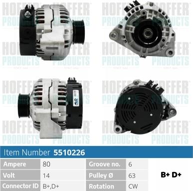 Hoffer H5510226 - Ģenerators adetalas.lv