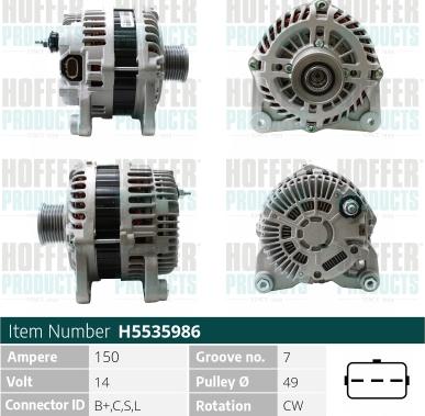 Hoffer H5535986 - Ģenerators adetalas.lv