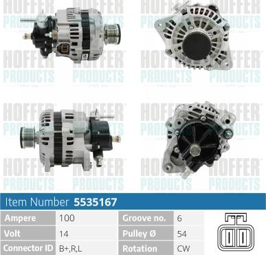 Hoffer H5535167 - Ģenerators adetalas.lv