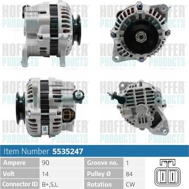 Hoffer H5535247 - Ģenerators adetalas.lv