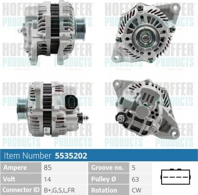 Hoffer H5535202 - Ģenerators adetalas.lv