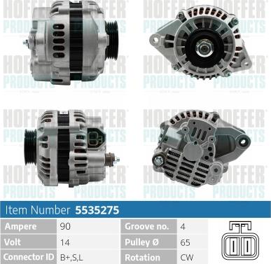 Hoffer H5535275 - Ģenerators adetalas.lv