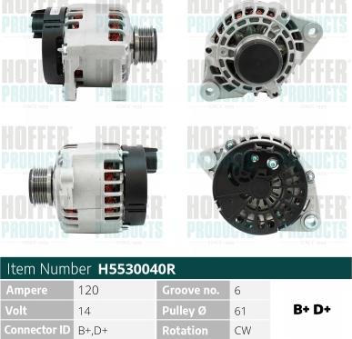 Hoffer H5530040R - Ģenerators adetalas.lv