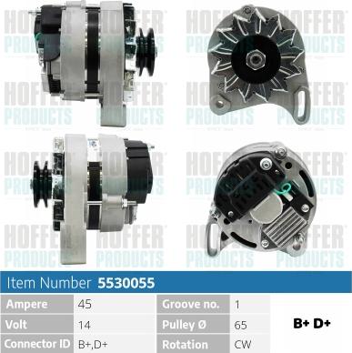 Hoffer H5530055 - Ģenerators adetalas.lv