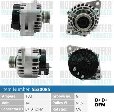 Hoffer H5530085 - Ģenerators adetalas.lv