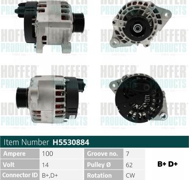 Hoffer H5530884 - Ģenerators adetalas.lv