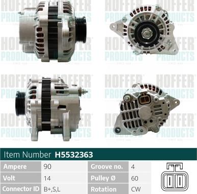 Hoffer H5532363 - Ģenerators adetalas.lv