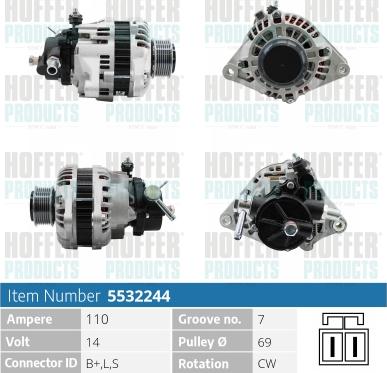 Hoffer H5532244 - Ģenerators adetalas.lv