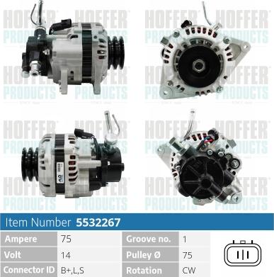 Hoffer H5532267 - Ģenerators adetalas.lv