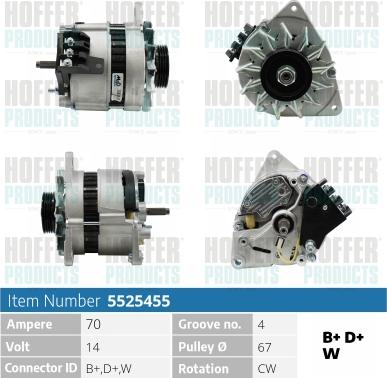 Hoffer H5525455 - Ģenerators adetalas.lv