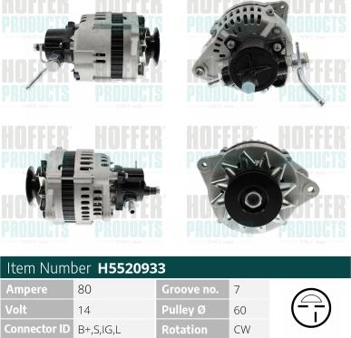 Hoffer H5520933 - Ģenerators adetalas.lv