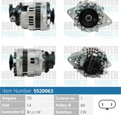 Hoffer H5520063 - Ģenerators adetalas.lv