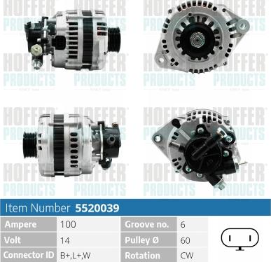 Hoffer H5520039 - Ģenerators adetalas.lv