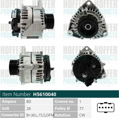 Hoffer H5610040 - Ģenerators adetalas.lv