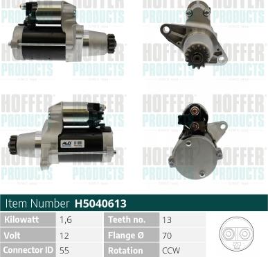 Hoffer H5040613 - Starteris adetalas.lv