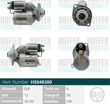 Hoffer H5048300 - Starteris adetalas.lv