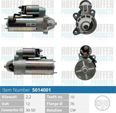 Hoffer H5014001 - Starteris adetalas.lv