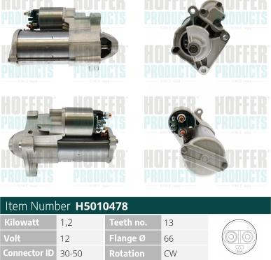 Hoffer H5010478 - Starteris adetalas.lv