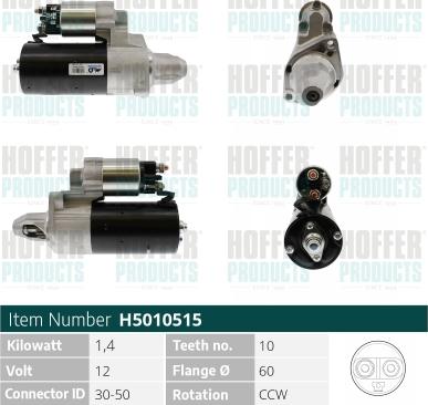 Hoffer H5010515 - Starteris adetalas.lv