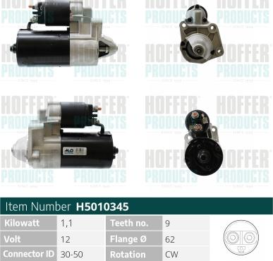 Hoffer H5010345 - Starteris adetalas.lv