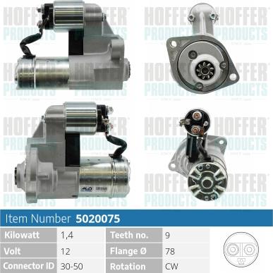 Hoffer H5020075 - Starteris adetalas.lv