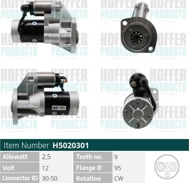 Hoffer H5020301 - Starteris adetalas.lv