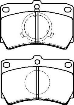 Maxgear 19-3100 - Bremžu uzliku kompl., Disku bremzes adetalas.lv